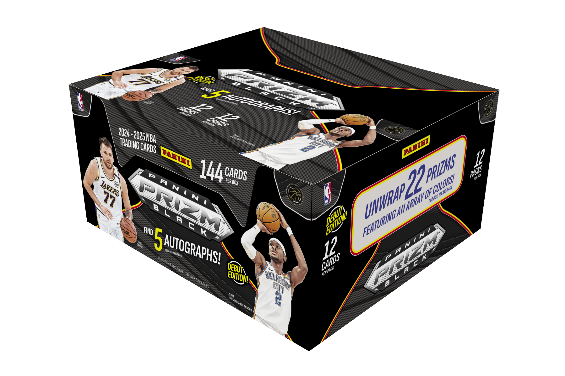 2024-25 Panini Prizm Black Basketball Hobby Box