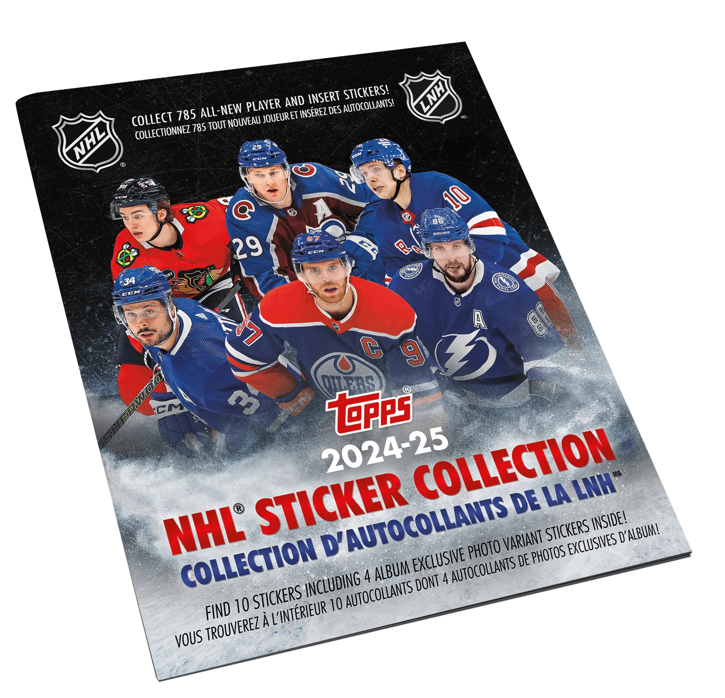 Cover of the 2024-25 Topps NHL Sticker Collection Album