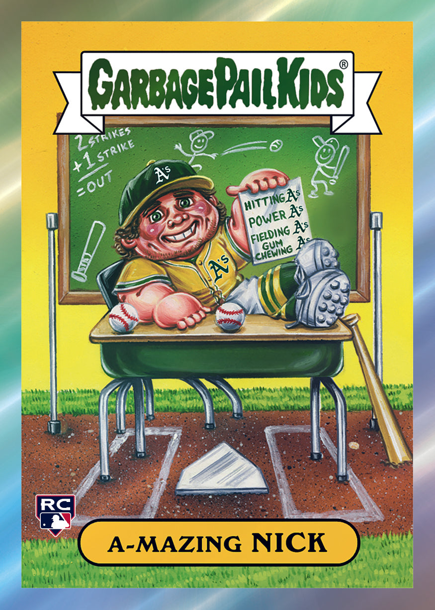 2025 Bowman Chrome Garbage Pail Kids insert card.