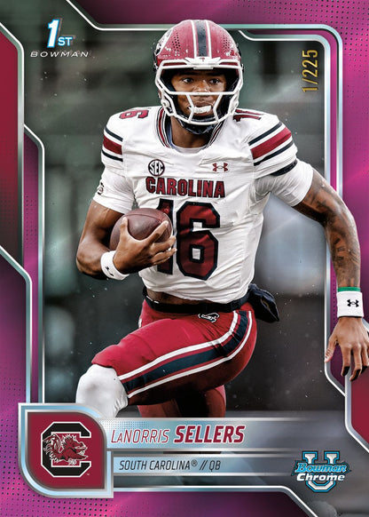 2025 Bowman University Chrome Football LaNorris Sellers