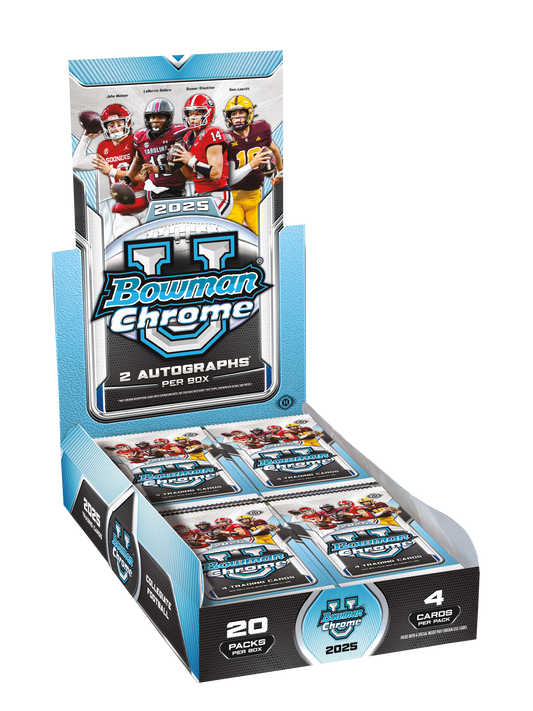 2025 Bowman University Chrome Football Hobby Box