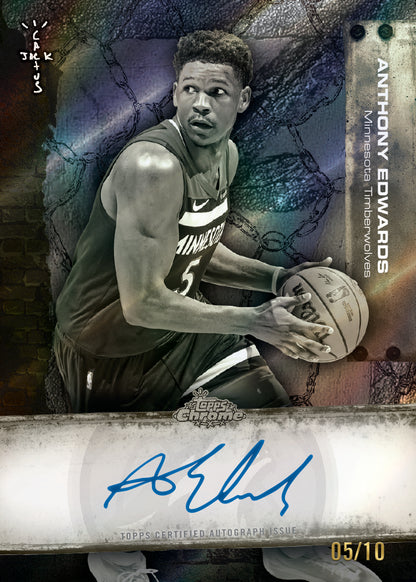 2025-26 Topps Chrome Cactus Jack Basketball Anthony Edwards Autograph