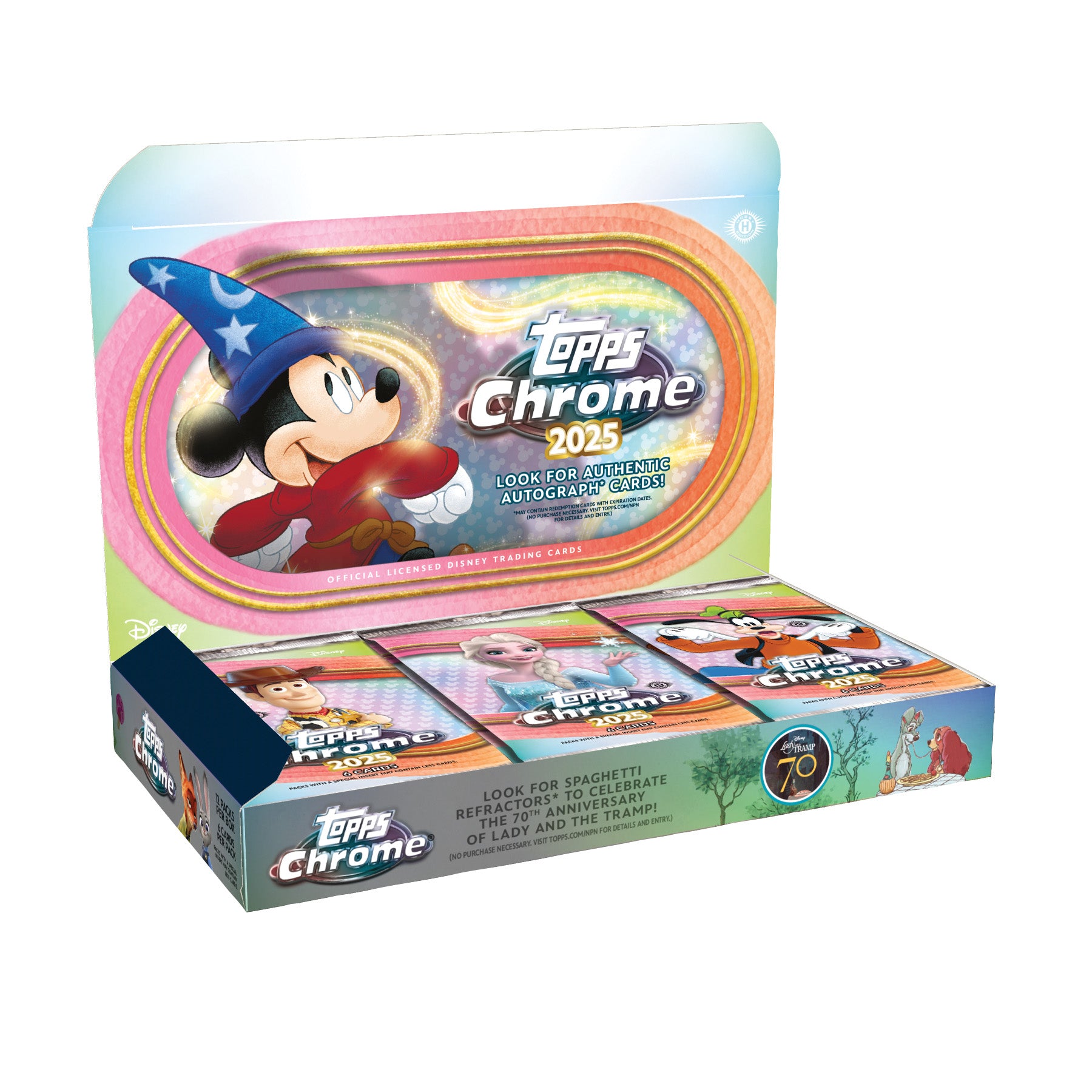 2025 topps Chrome Disney Hobby Box
