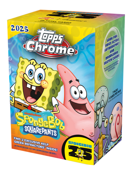 2025 Topps Chrome Spongebob Value Box