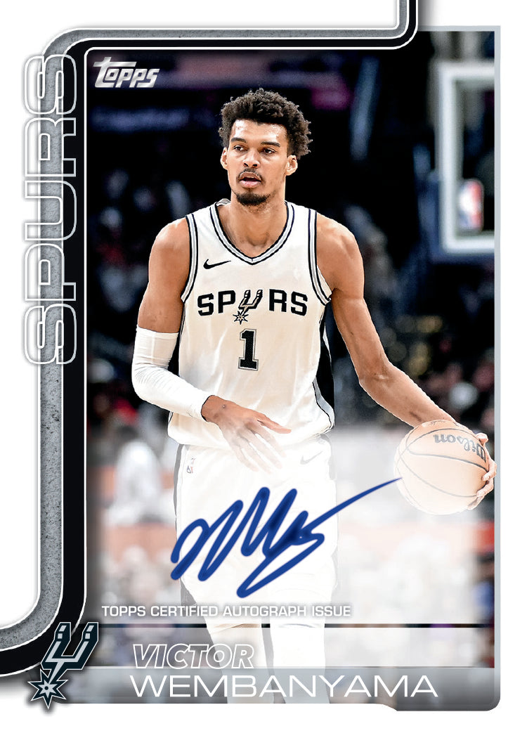 2025-26 Topps Basketball Victor Wembanyama Autographs
