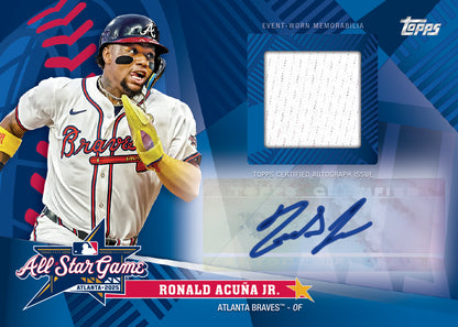 2025 Topps Update Series Baseball All Star Game Relic Autographs