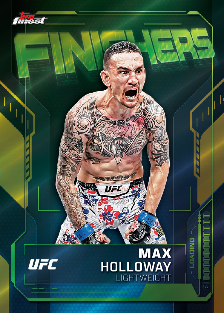 2025 Topps Finest UFC Finishers Max Holloway