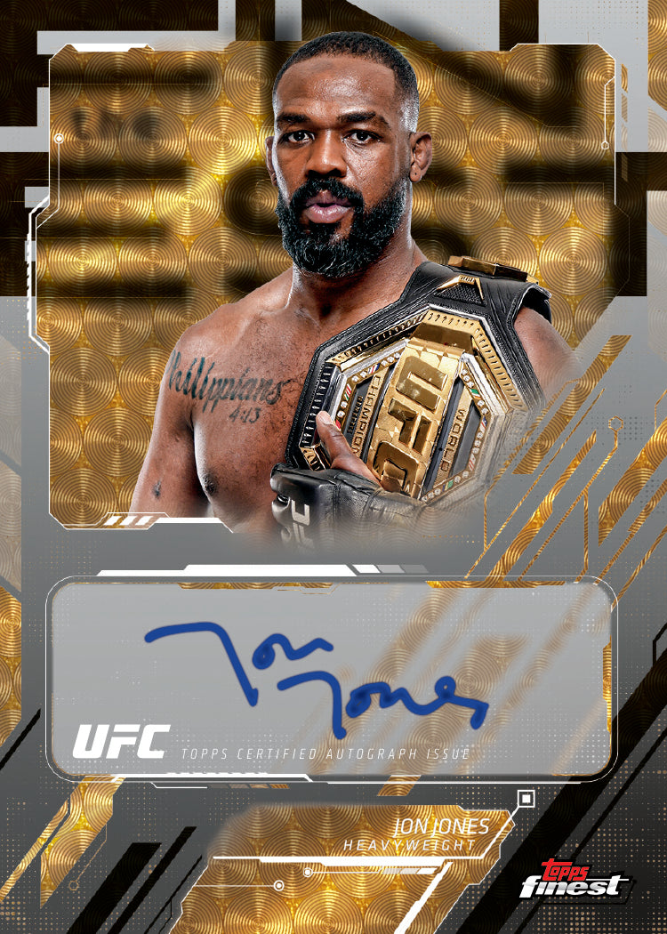 2025 Topps Finest UFC Autograph Jon Jones
