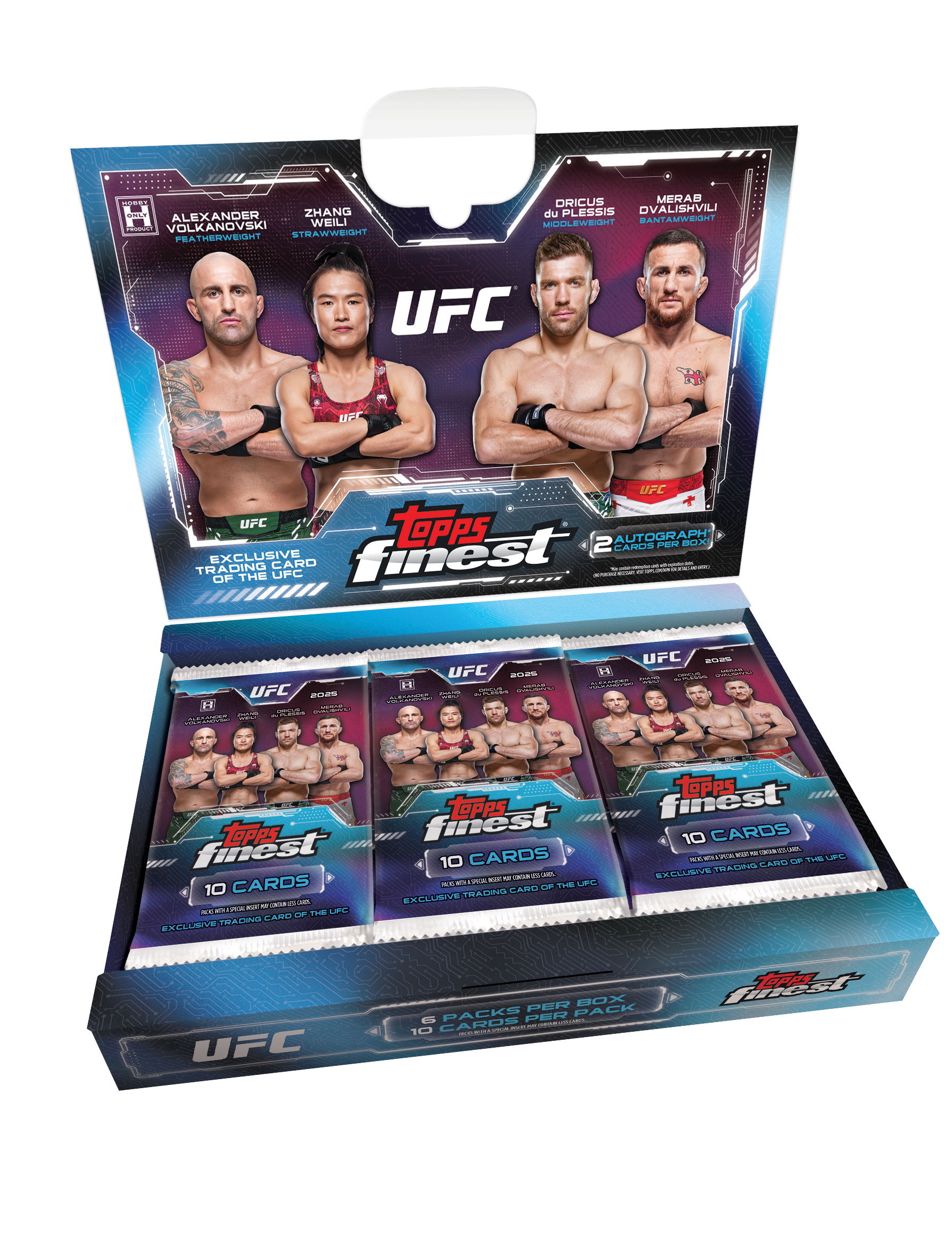 2025 Topps Finest UFC Hobby Box