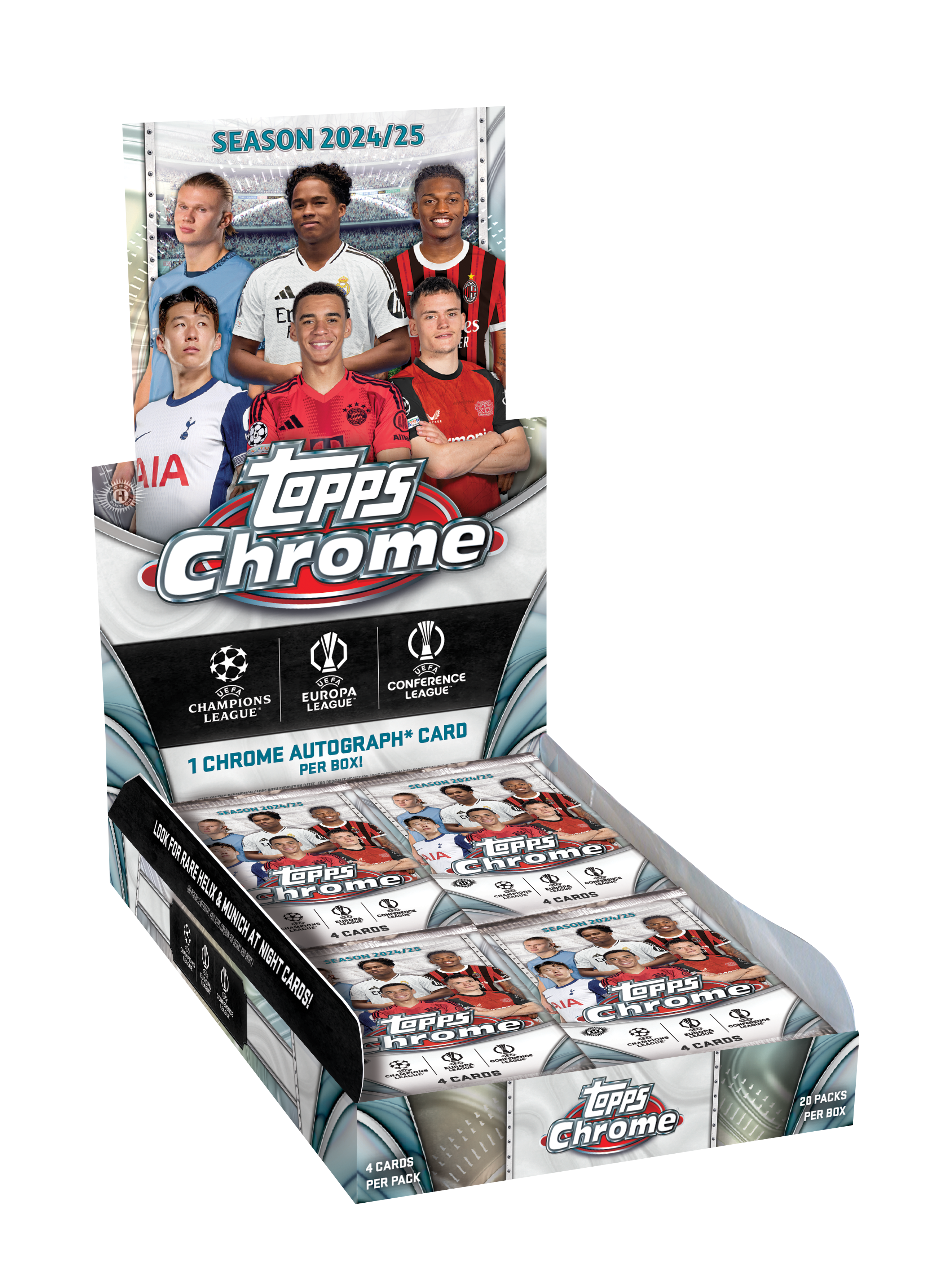 2024-25 Topps Chrome UEFA Club Competition Soccer Hobby Box – RL 2024-25 Topps Chrome UEFA Club Competition Soccer Hobby Box – RL