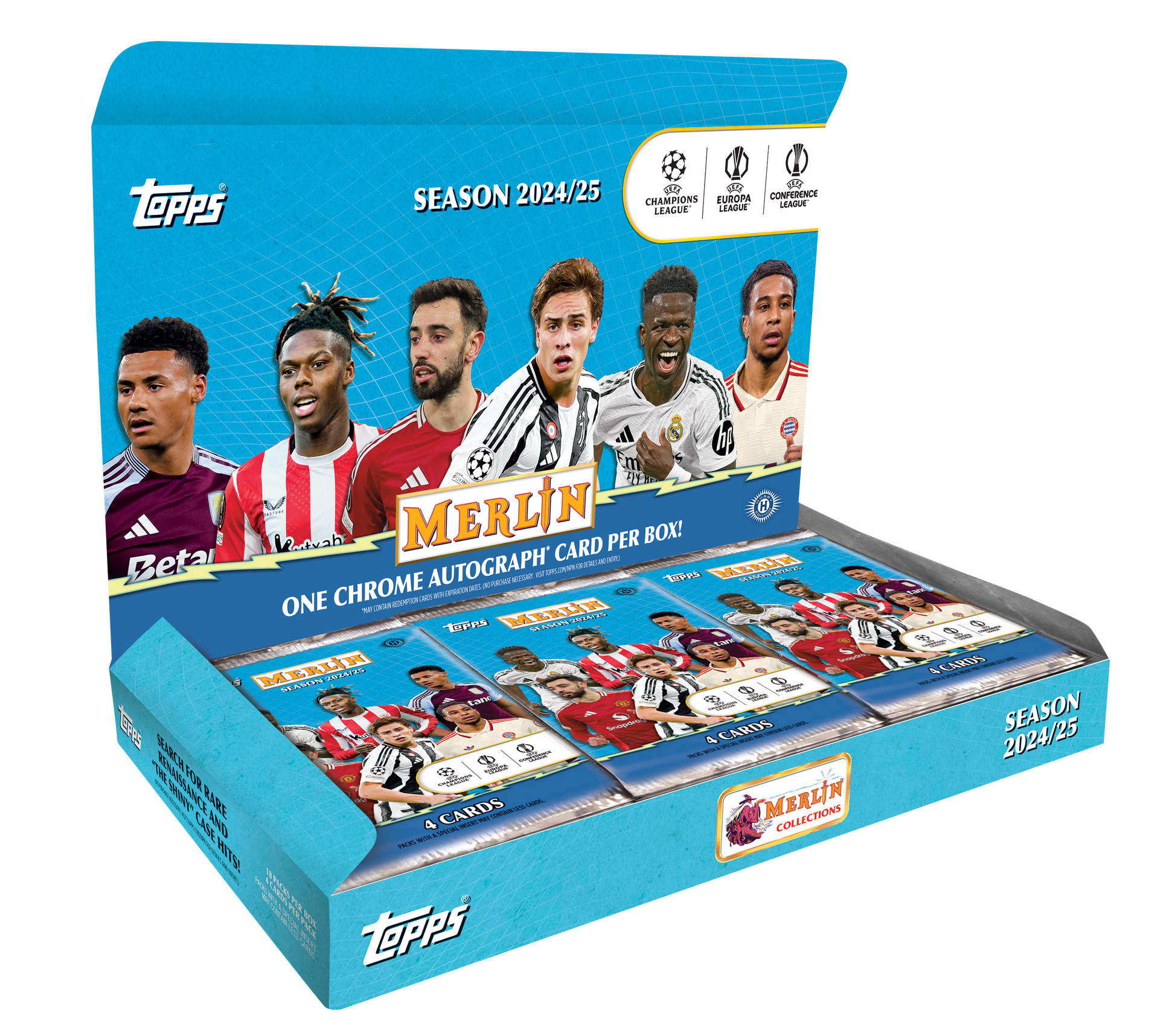 2024-25 Topps Merlin UEFA Club Competitions Soccer Hobby Box – RL