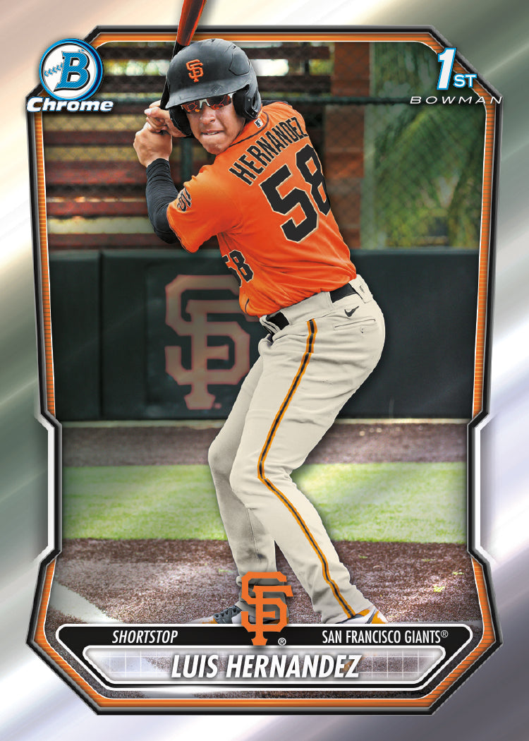 2026 Bowman Chrome Baseball Luis Hernandez Bowman Chrome Prospects Card