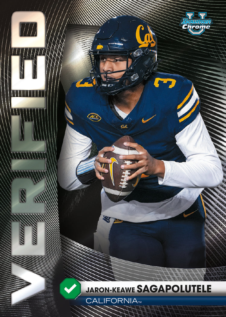 2026 Bowman Football Jaron-Keawe Sagapolutele Bowman Verified Card