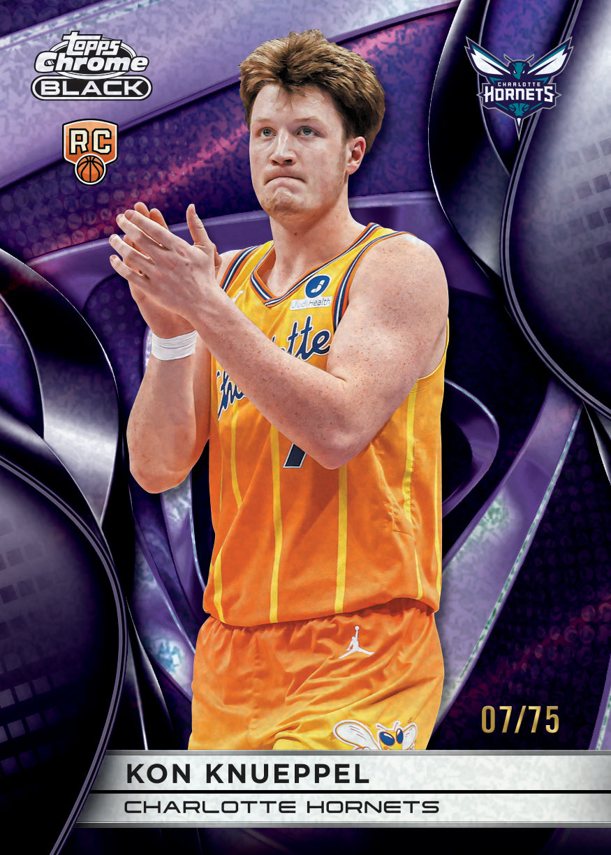2025-26 Topps Chrome Black Basketball Kon Knueppel Base Card