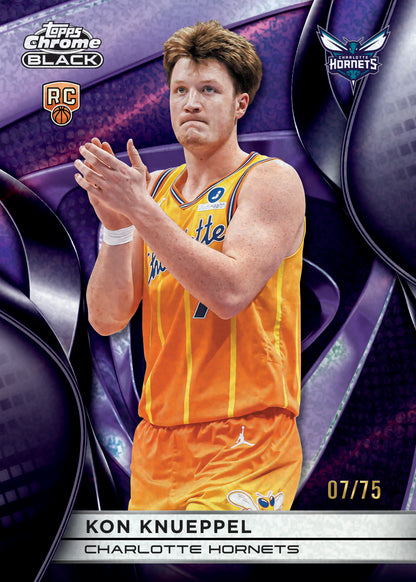 2025-26 Topps Chrome Black Basketball Kon Knueppel Base Card