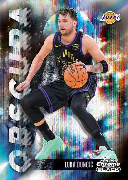 2025-26 Topps Chrome Black Basketball Luka Doncic Obscura Card