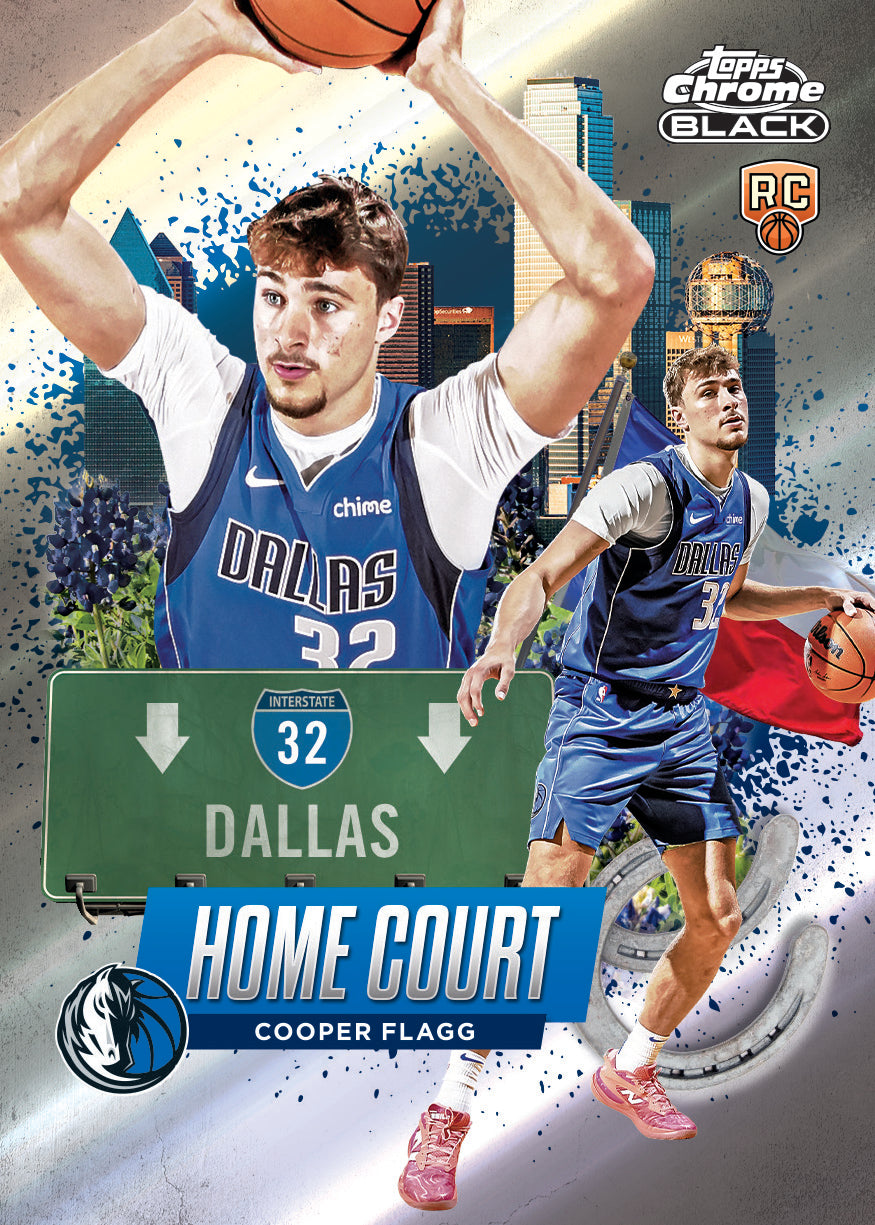 2025-26 Topps Chrome Black Basketball Cooper Flagg Home Court Card
