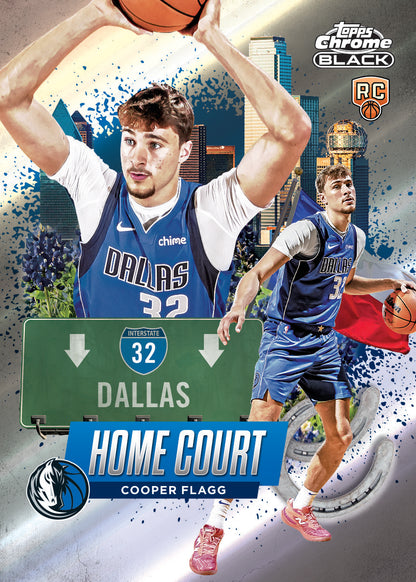 2025-26 Topps Chrome Black Basketball Cooper Flagg Home Court Card