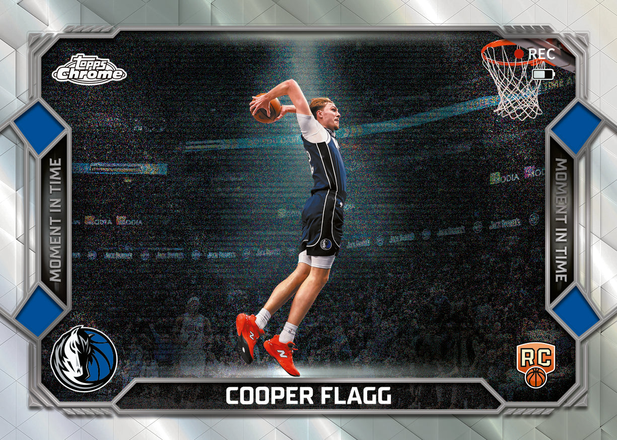 2025-26 Topps Chrome Update Basketball Cooper Flagg Moments in Time Card
