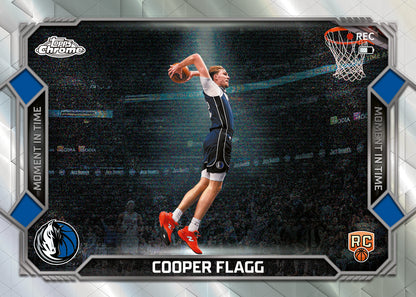 2025-26 Topps Chrome Update Basketball Cooper Flagg Moments in Time Card