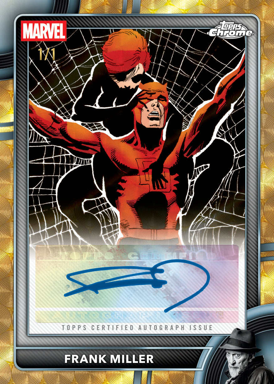 2026 Topps Chrome Marvel Comics Frank Miller Daredevil Artist Autograph Card