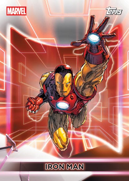 2026 Topps Marvel Neon Iron Man Base Card