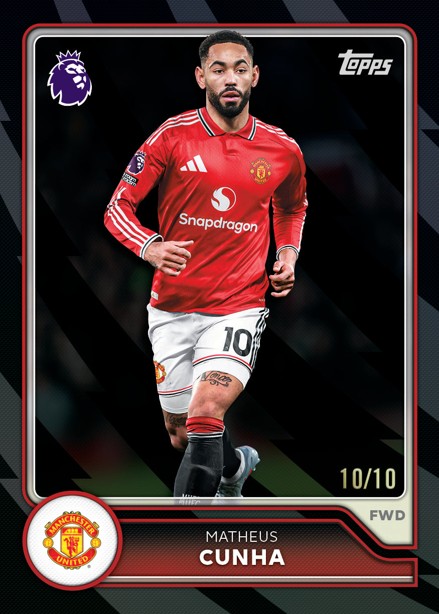 2026-27 Topps Flagship English Premiere League Soccer Matheus Cunha Base Parallel Card