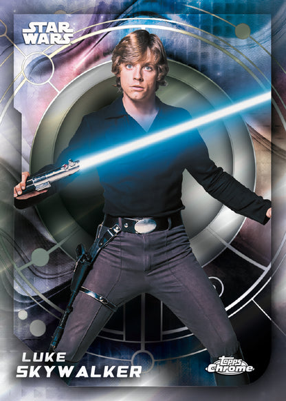 2026 Topps Star Wars Chrome Luke Skywalker Base Card