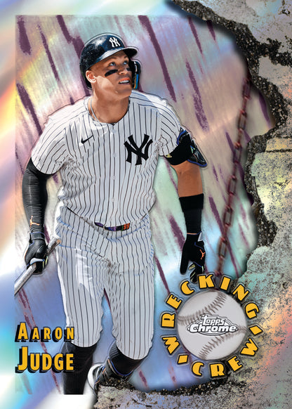2026 Topps Chrome Baseball Aaron Judge Wrecking Crew Card
