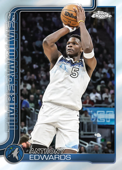 2025-26 Topps Chrome Basketball Anthony Edwards