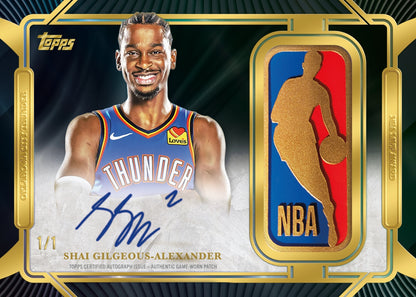 2025-26 Topps Chrome Basketball Logoman Relic Autograph Shai Gilgeous-Alexander