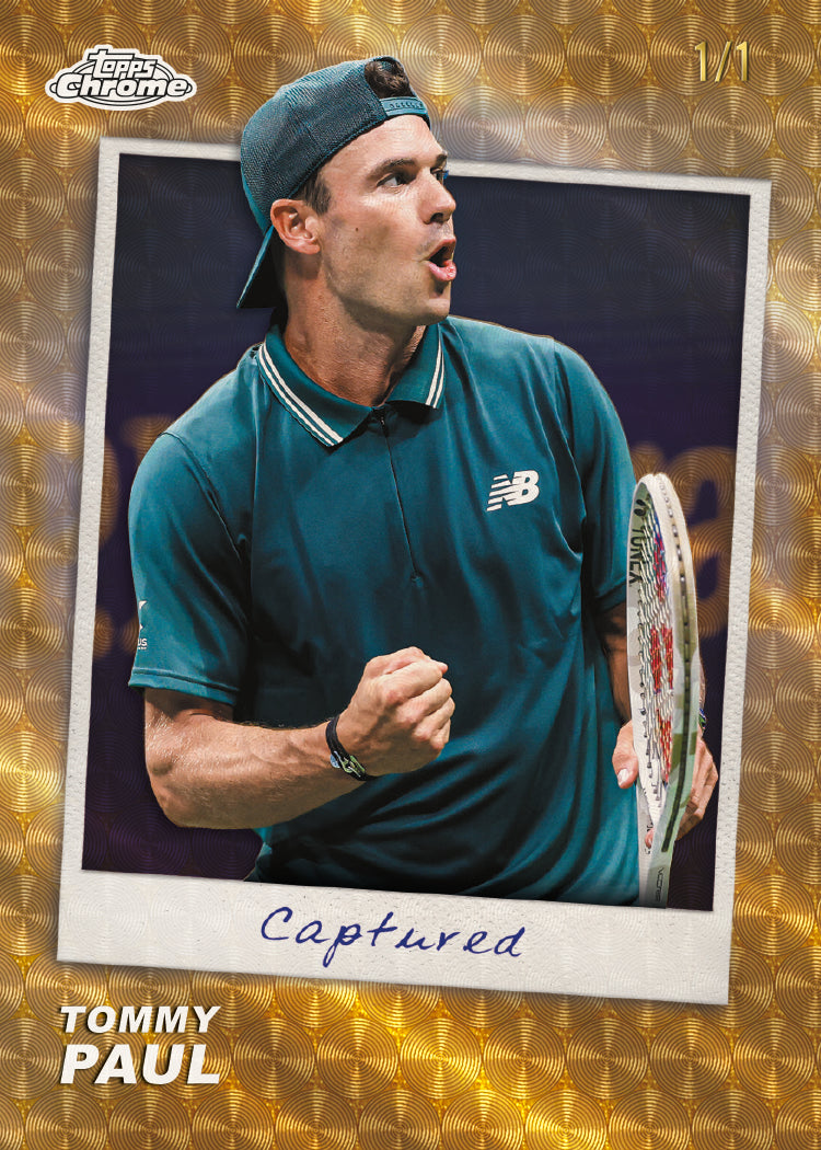 2026 Topps Chrome Tennis Tommy Paul Captured Card