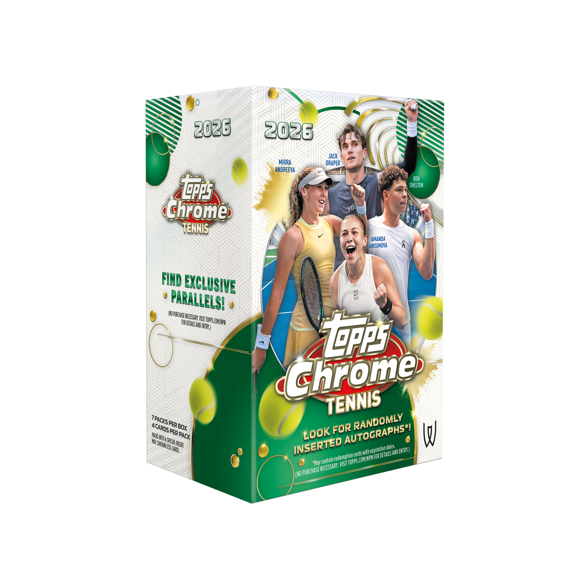 2026 Topps Chrome Tennis Value Box