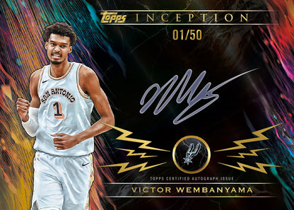 2025-26 Topps Inception Basketball Victor Wembanyama Silver Signature Autograph Card