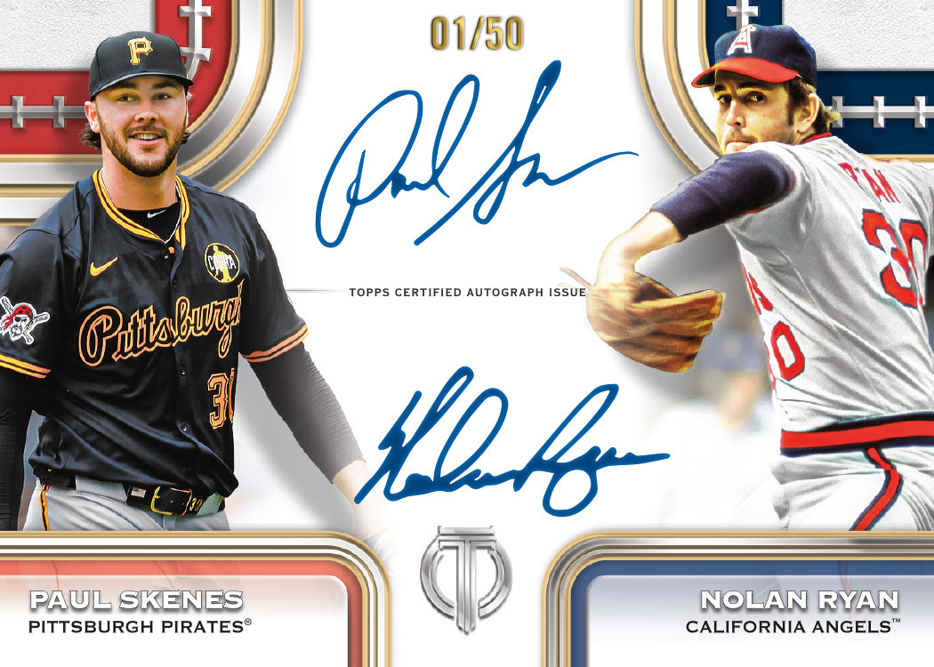 2026 Topps Tribute Baseball Paul Skenes and Nolan Ryan Autographs