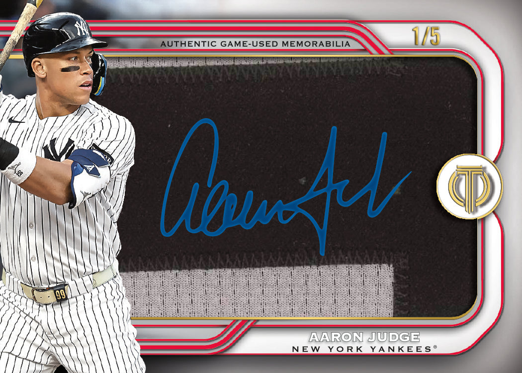 2026 Topps Tribute Baseball Aaron Judge Patch Autogaph
