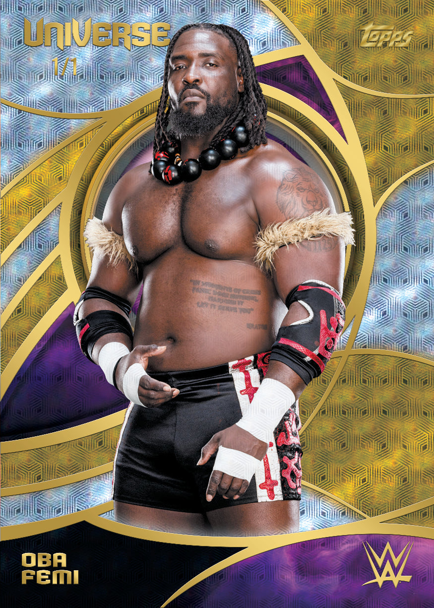2026 Topps Universe WWE Oba Femi Card