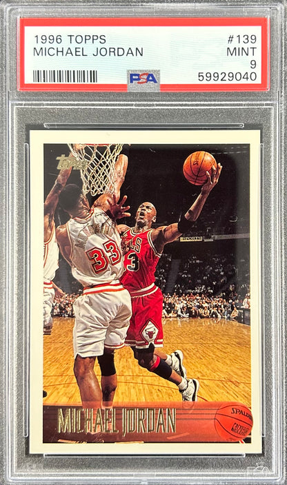 1996 Topps #139 Michael Jordan PSA 9 (59929040)