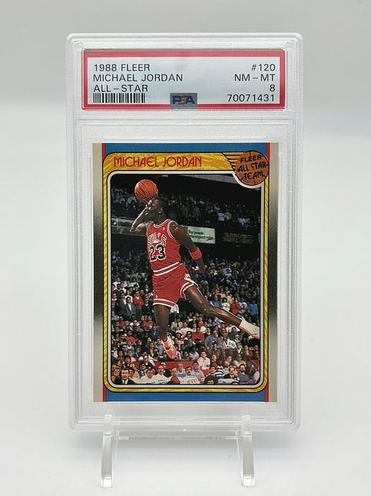 1988 Fleer All Star: #120 Michael Jordan (PSA 8)