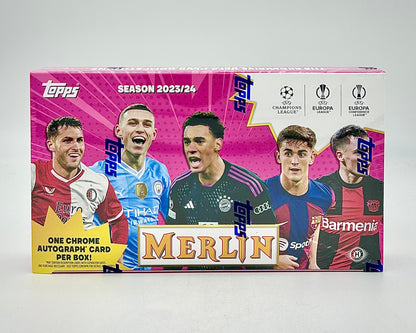 2023-24 Topps Merlin UEFA Club Competitions Soccer Hobby Box