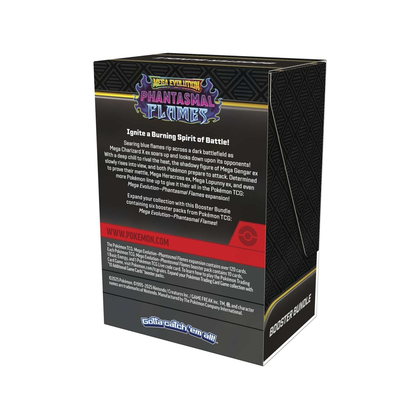 Pokémon Mega Evolution-Phantasmal Flames Booster Bundle - Back