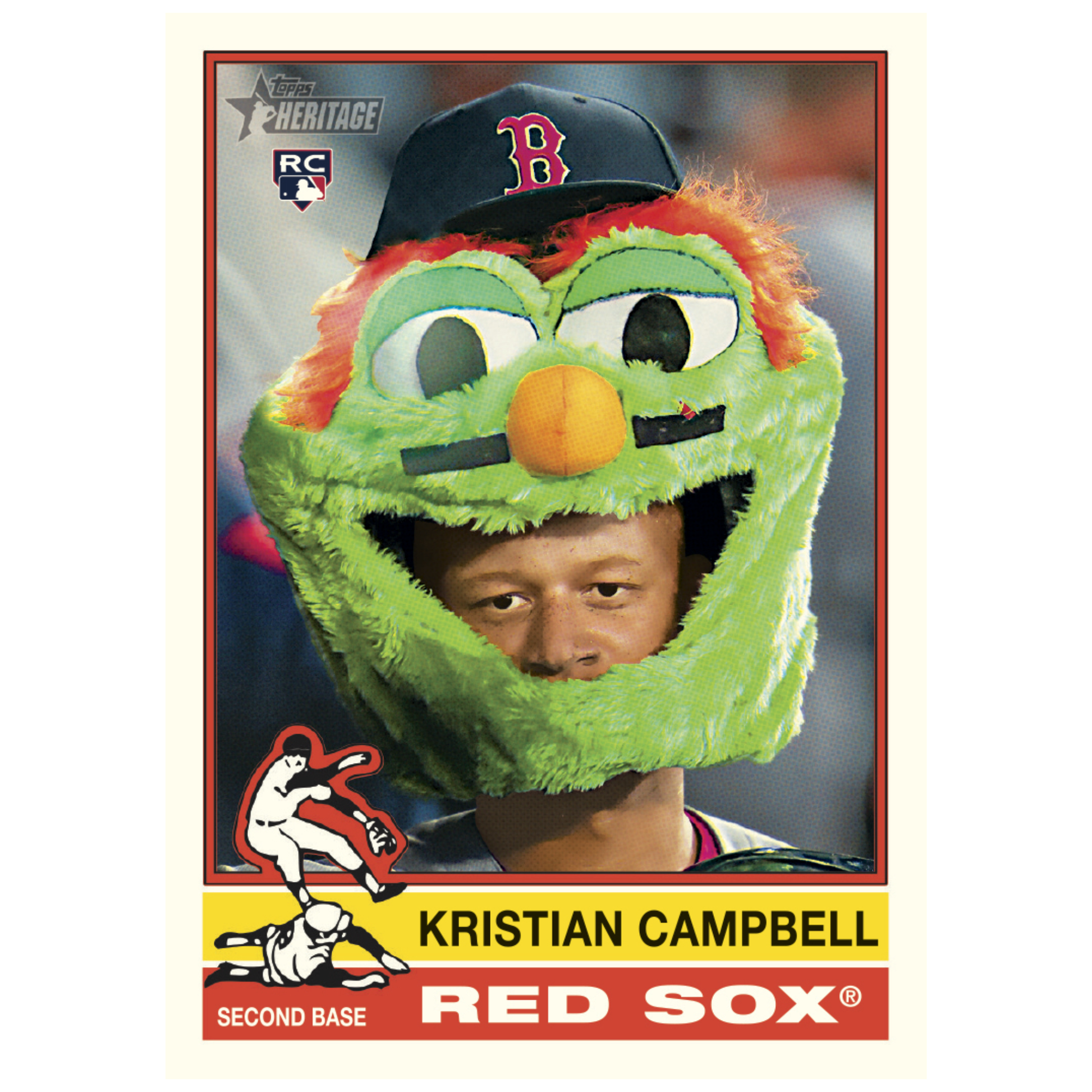 2025 Topps Heritage High Number Baseball Base Variation Kristian Cambell