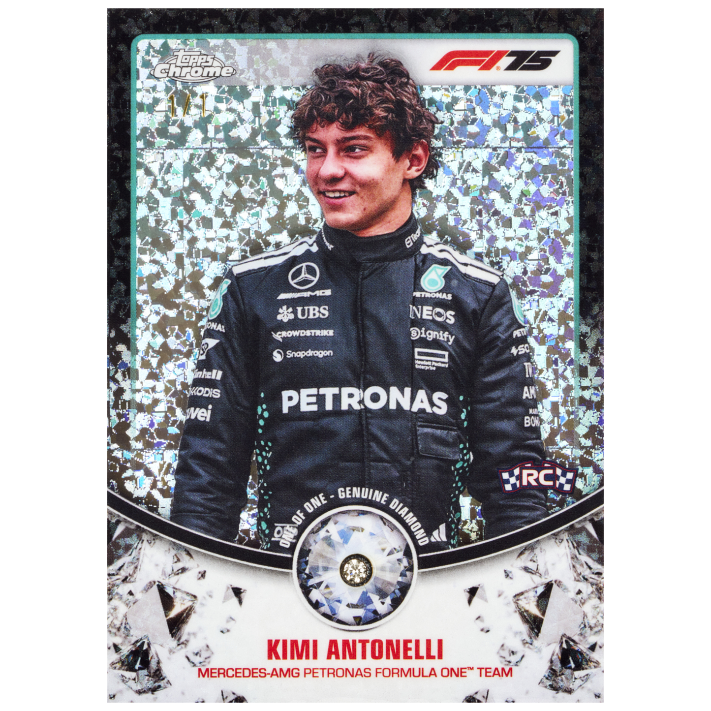 2025 Topps Chrome Formula 1 Diamond Anniversary Relic Kimi Antonelli