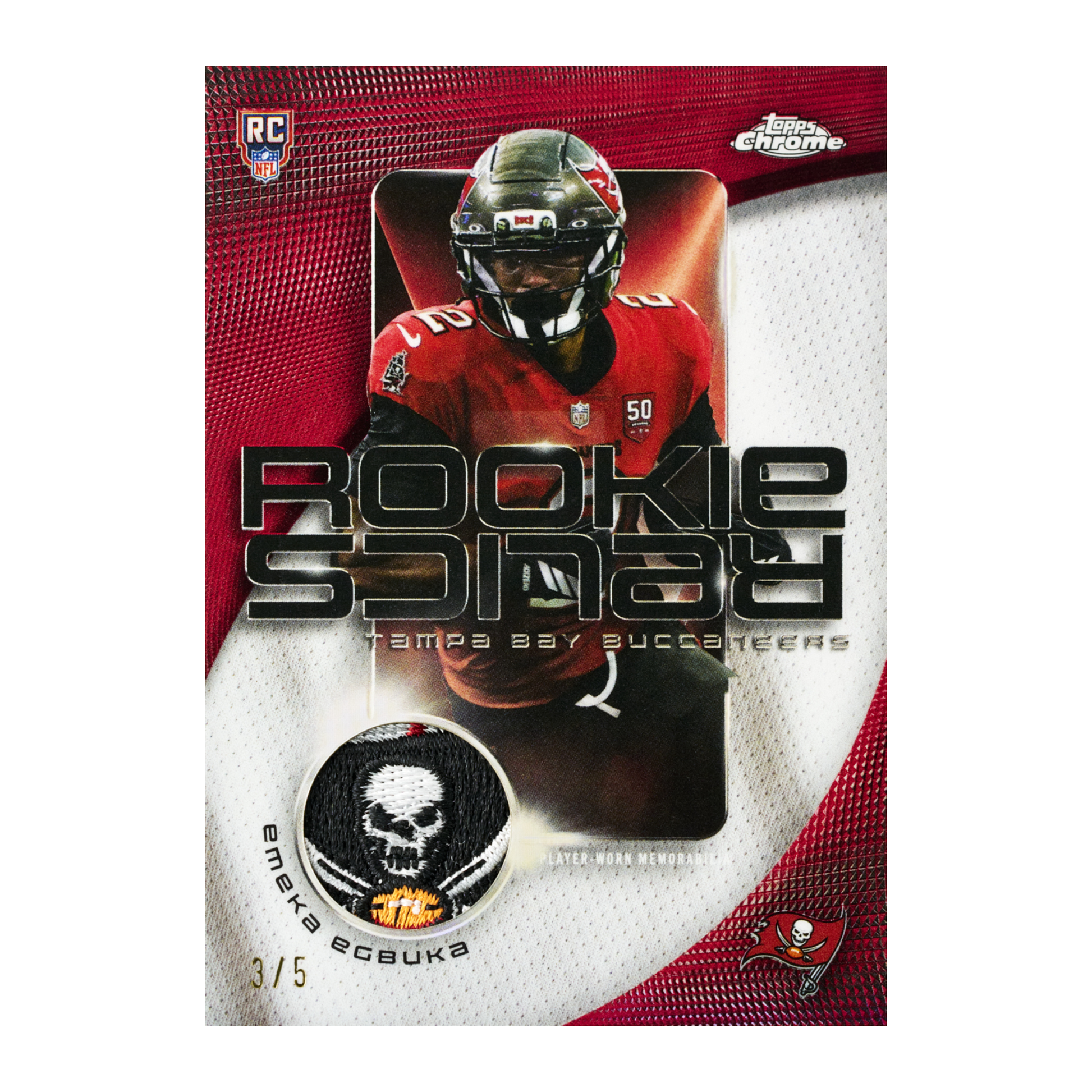 2025 Topps Chrome Football Rookie Relics Emeka Egbuka
