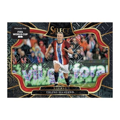 2026 Panini Select Road to World Cup Erling Haaland Mojo