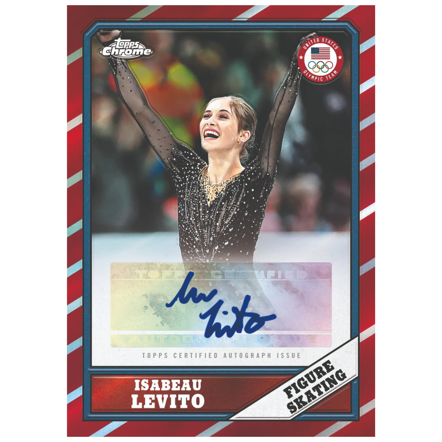 2026 Topps Chrome US Olympic & Paralympic Hopefuls Isabeau Levito Autograph