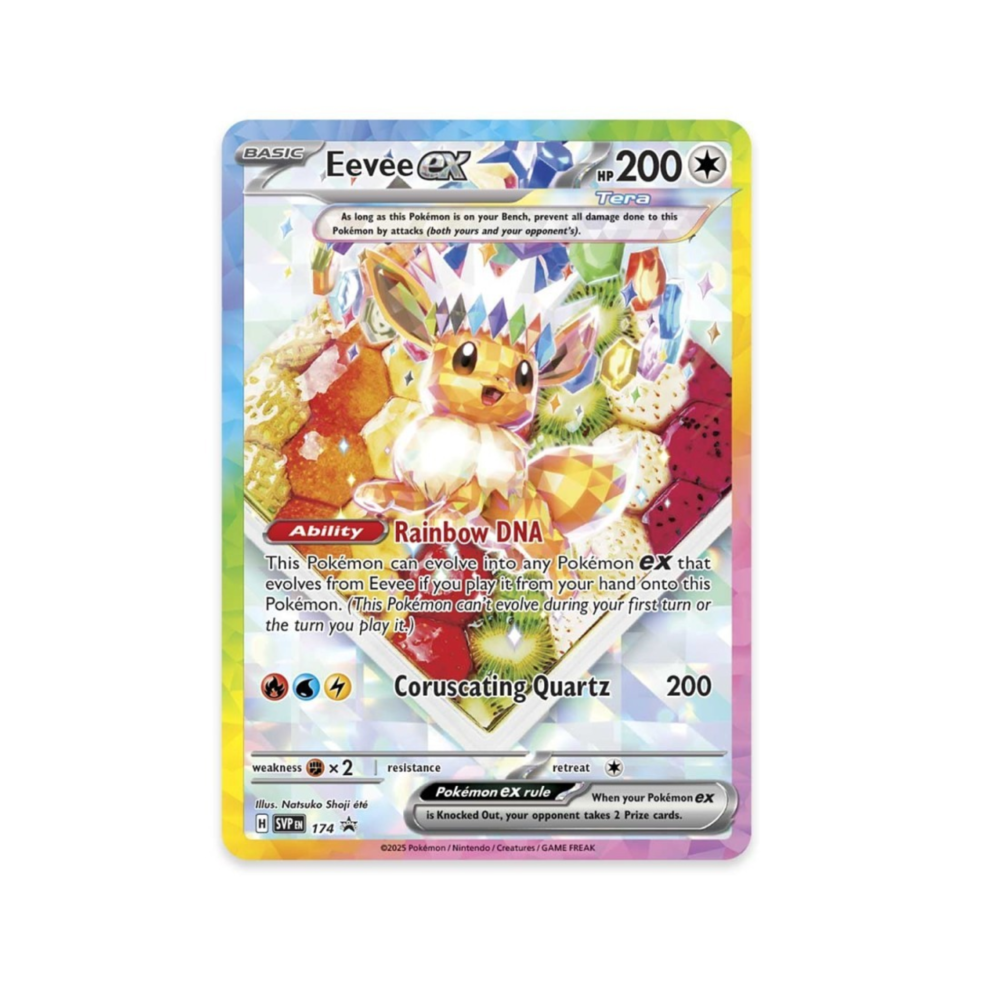 Pokémon Scarlet & Violet-Prismatic Evolutions Eevee ex promo card