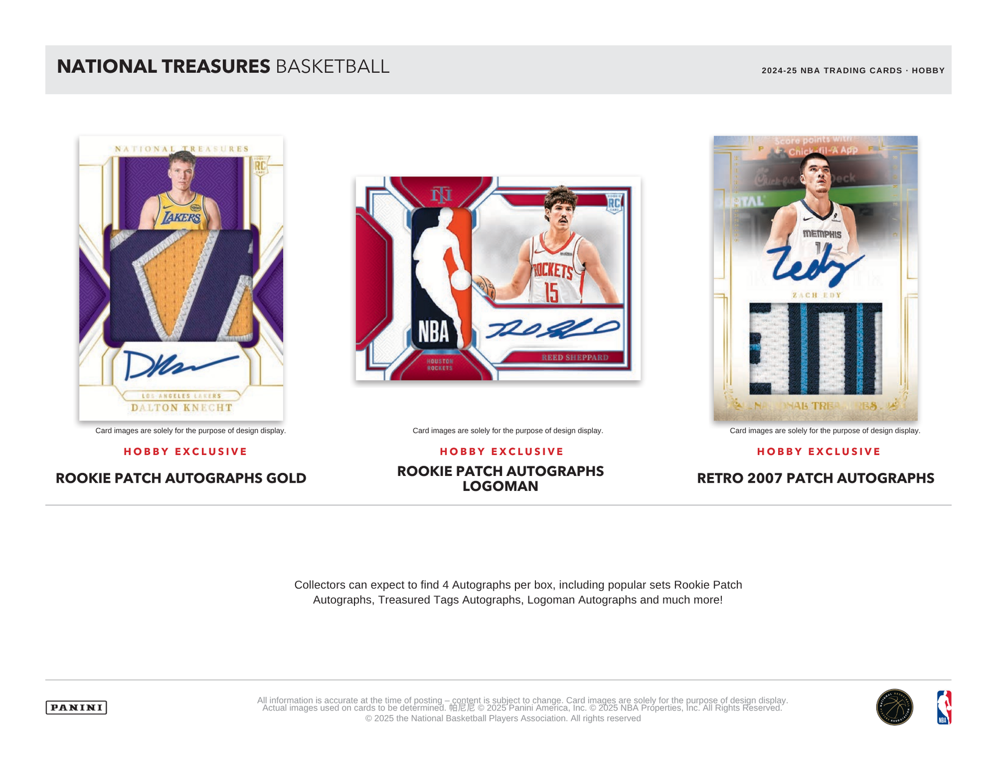 2024-25 Panini National Treasures Basketball Hobby Box