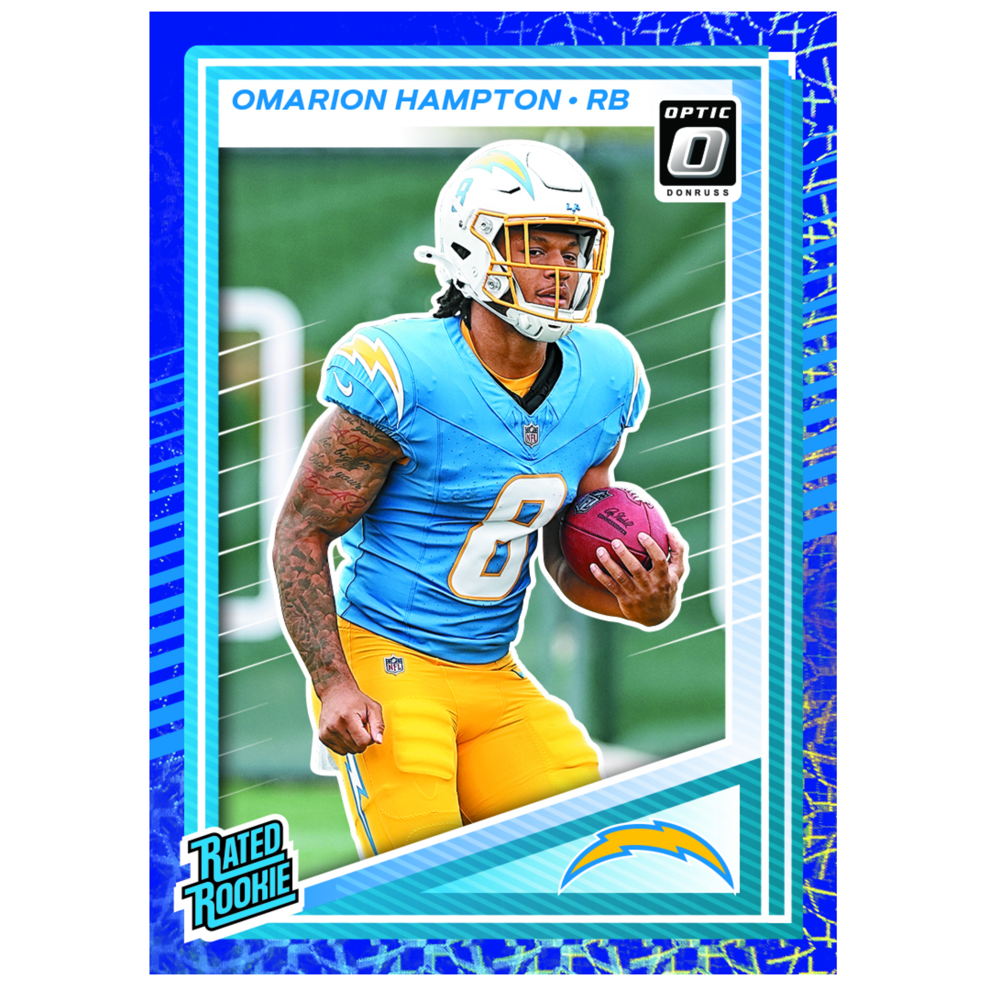 2025 Panini Donruss Optic Football Blue Scope Omario Hampton