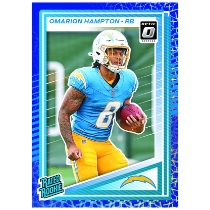 2025 Panini Donruss Optic Football Blue Scope Omario Hampton